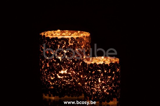 J Line Jline Teelichthalter Zucker Matt Dunkel Braun Large t lichthalter teelichtleuchter teelichte