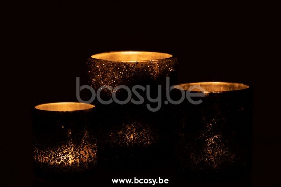 J Line Jline Teelichthalter Paillette Glas Anthrazitgrau Large t lichthalter teelichtleuchter teelichte