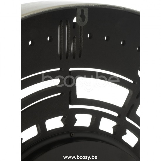 horloges murales Jolipa J Line Jline Horloge Ronde Secondes Engrenage Metal Antique Cuivre Small