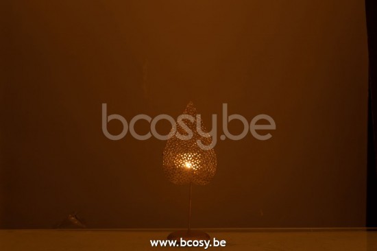 photophores Jolipa J Line Jline Photophore Feuille Metal Or Small