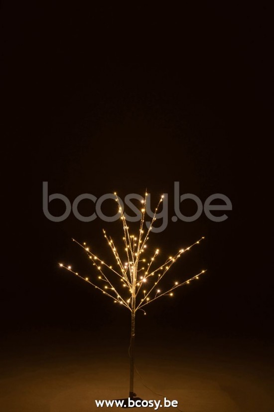 arbres sapins de noel sur pied Jolipa J Line Jline Arbre Denude Led Metal Argent Medium