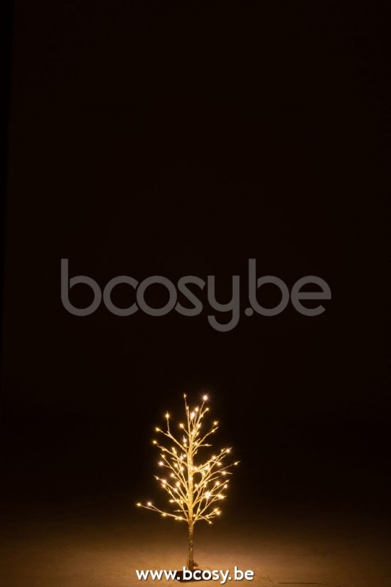 arbres sapins de noel sur pied Jolipa J Line Jline Arbre Denude Led Metal Or Small