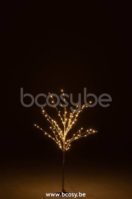 arbres sapins de noel sur pied Jolipa J Line Jline Arbre Denude Led Metal Or Medium