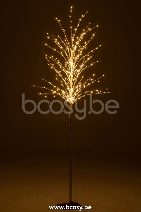 arbres sapins de noel sur pied Jolipa J Line Jline Arbre Denude Led Metal Or Large