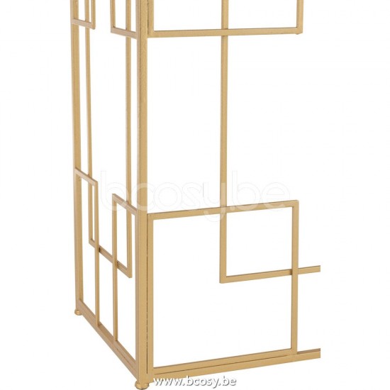 J Line Jline Console Lines Metal Glass Gold sidetables