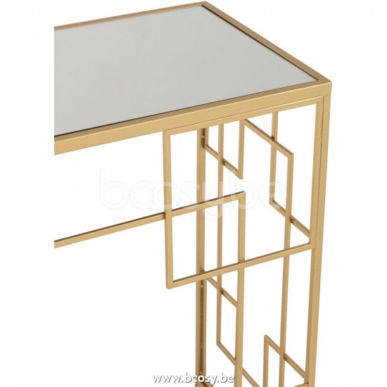J Line Jline Konsole Linien Metall Glas Gold konsolen endtische