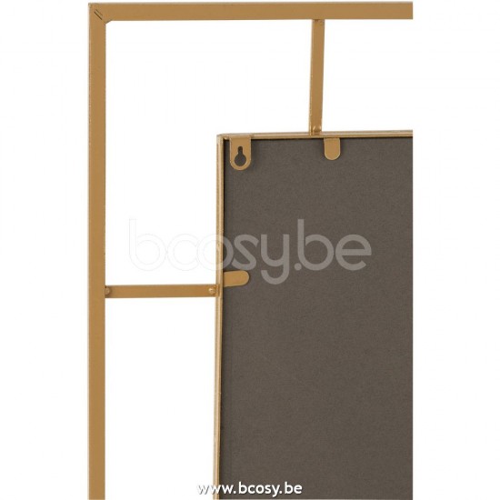 J Line Jline Jolipa 28702 Spiegel Lijnen Metaal Glas Goud