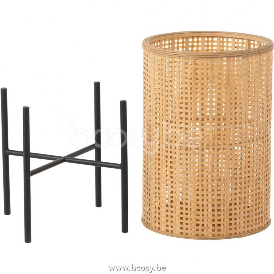 J Line Jline Jolipa 28730 Lantaarn Op Voet Bamboo Naturel Large