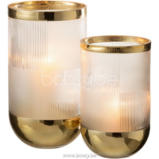 J Line Jline Vase Cylindrical Pattern Glass Transparent Or Large