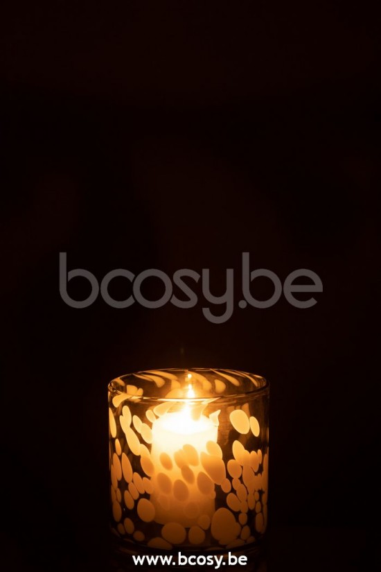 photophores Jolipa J Line Jline Photophore Tache Verre Gris Blanc Small