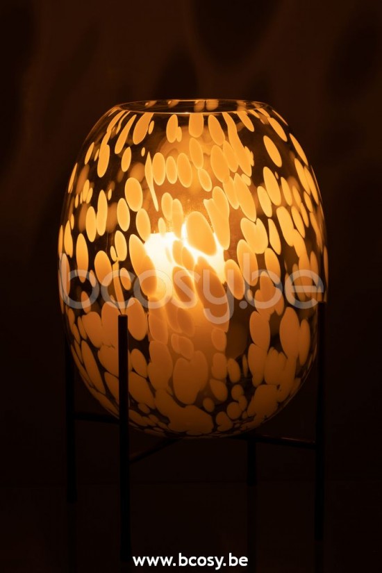 vases Jolipa J Line Jline Vase Sur Pied Tache Verre Gris Blanc Large