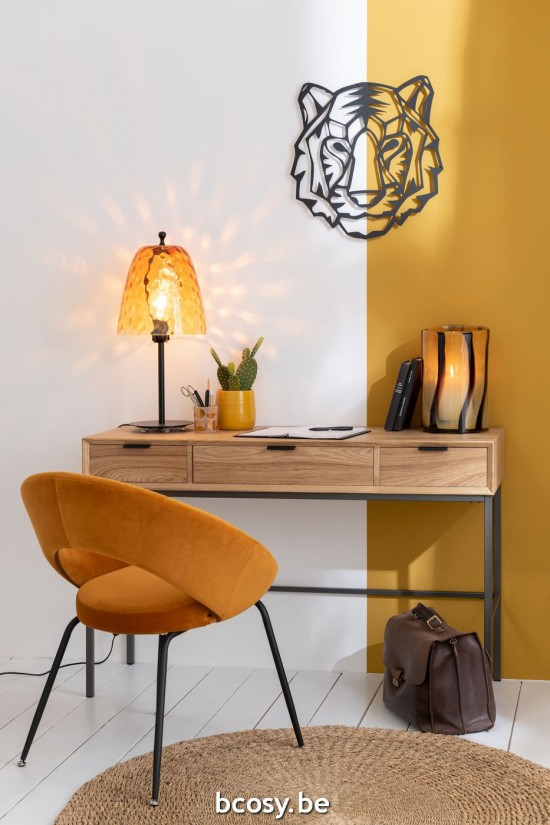 J Line Decorazione Da Parete Tigre Metallo Nero Decoración De Pared Tigre Metal Negro.