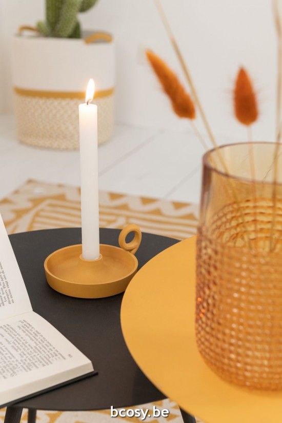 Jline Fotóforo Redondo Aluminio Ocre.