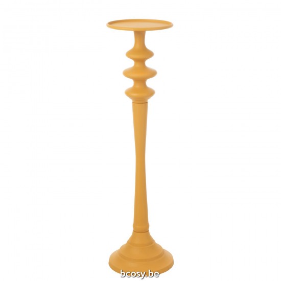 J Line Candle Holder High Aluminium Ochre Large candleholders candle holders candlesticks.