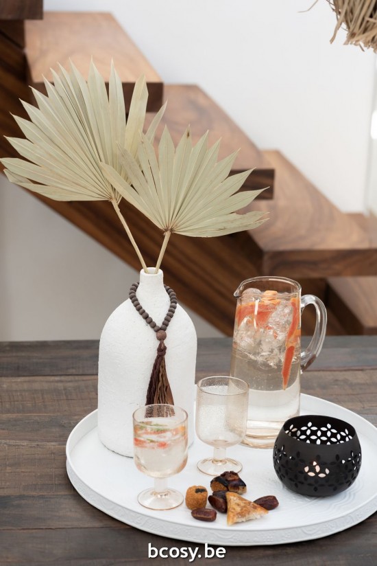 Jline Fotóforo Perforado Hierro Negro Mate.