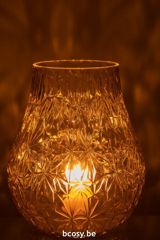 J Line vases Jolipa Vase Nox Taille Verre Jaune Large.