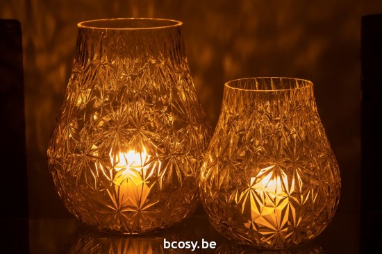 Jline Vase Nox Geschliffen Glas Gelb Large vases.