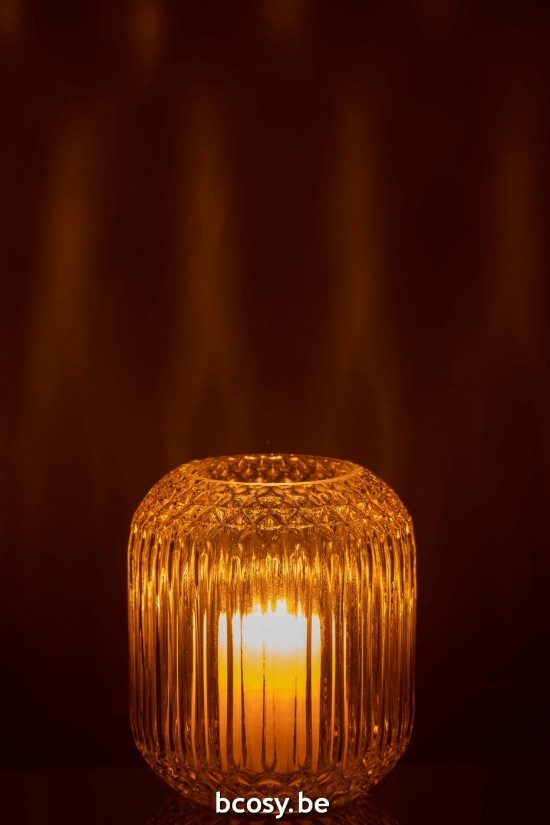 J Line vases Jolipa Vase Droit Taille Verre Jaune Small.