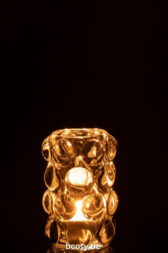 J Line photophores Jolipa Photophore Bollie Verre Transparent.