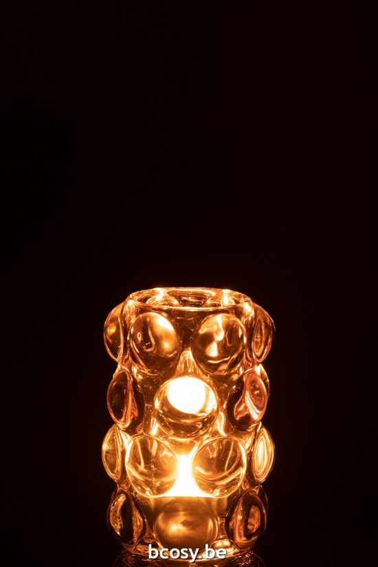 J Line photophores Jolipa Photophore Bollie Verre Rose.