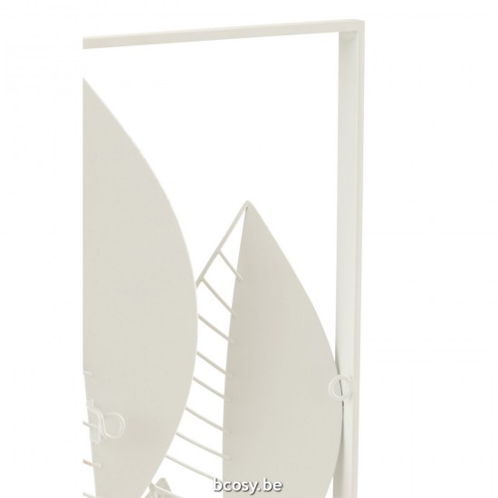 J Line sculpture murale Sculptures murales Jolipa Decoration Murale Feuilles Metal Bamboo Mix Small.