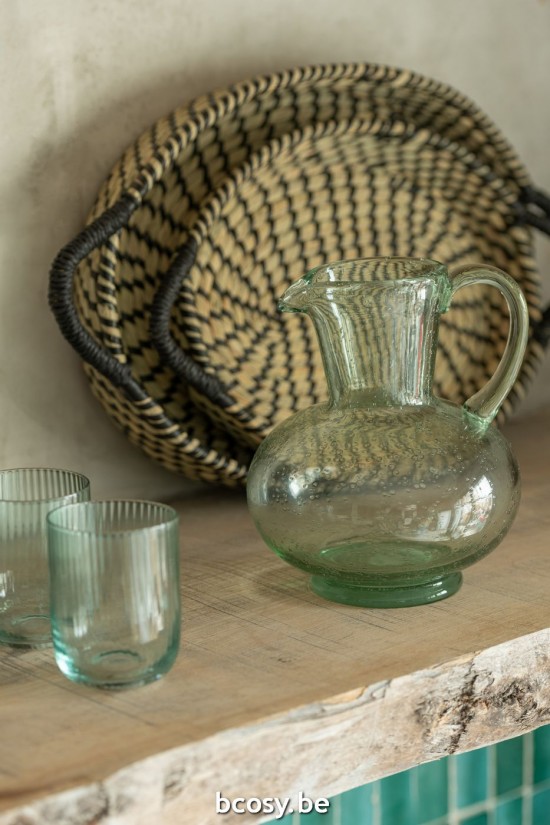 Jline Vaso De Agua Kyle Vidrio Menta.