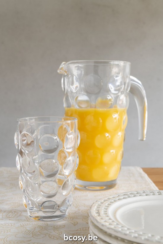 Jline Carafe Loupe Glass Transparent.