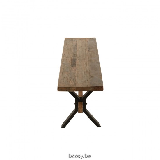 J Line canapés Jolipa Banc Vielli Bois Marron.