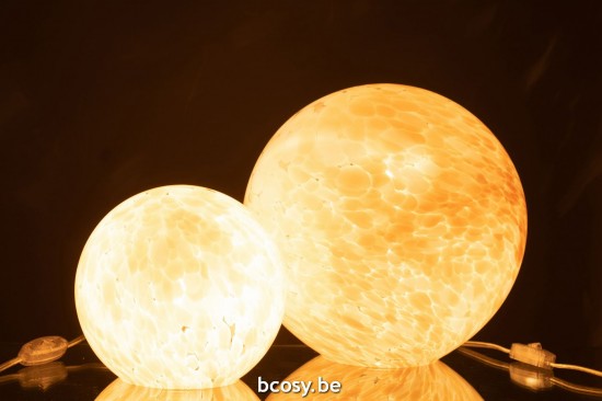 Jline Lampe Melissa Rund Glas Beige Large Lampenfusse Mit Schirmen Tischlampen Tischleuchten Innenleuchten.