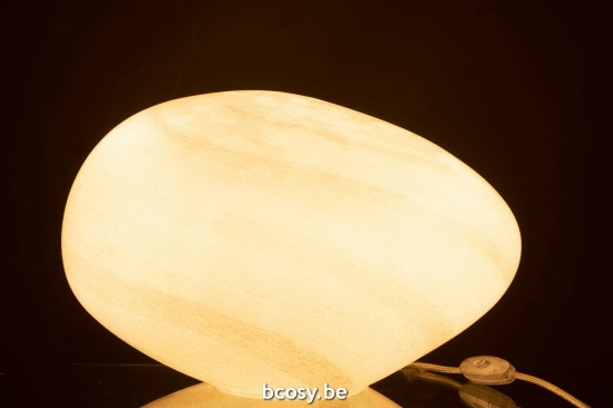 J Line Éclairage Armatures Luminaires D'intérieur Pieds De Lampe Avec Abat Jour Lampes De Table Jolipa Lampe Pearl Ovale Verr.