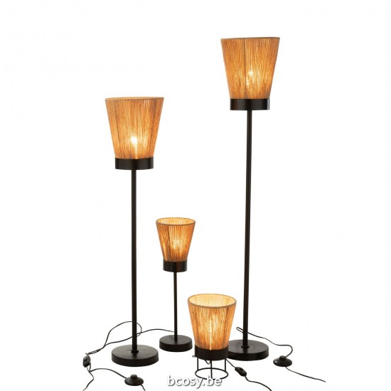 J Line Standing Lamp Luna Jute Beige Large Floor lights Standing Floorlamps.