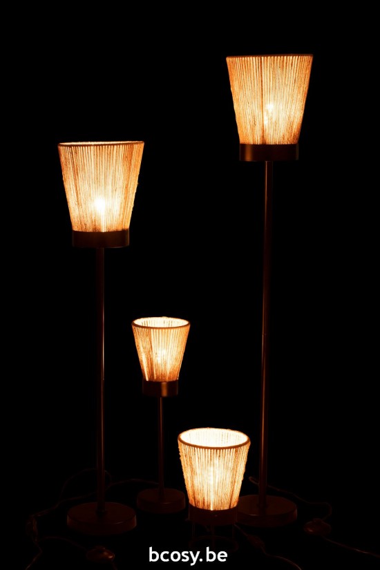 Jline Stehlampe Luna Jute Beige Large Stehleuchten.