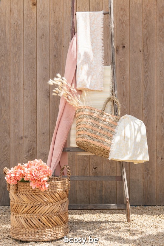 Jline Set 3 Cestas Trenzadas Rafia Natural.