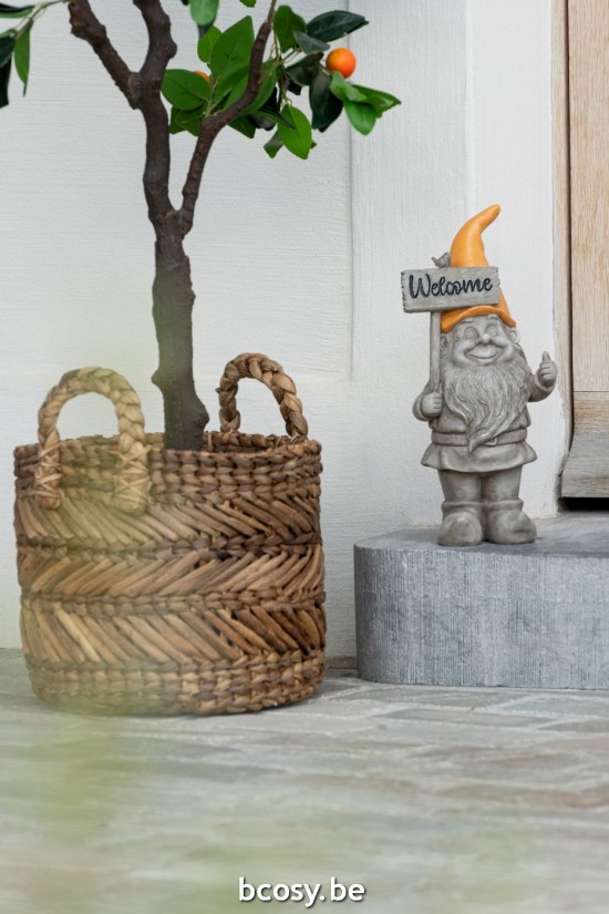 J Line Set 3 Cesti Intrecciati Rafia Naturale Set 3 Cestas Trenzadas Rafia Natural.