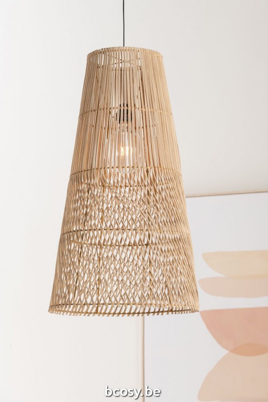 J Line Paralume Alix Rattan Naturale Pantalla Alix Ratan Natural.