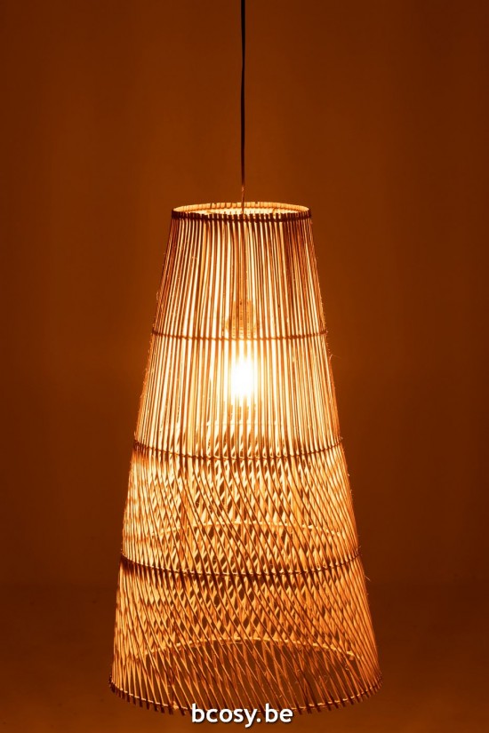 J Line lampes suspendues suspensions pendantes Jolipa Abat Jour Alix Rotin Natural.