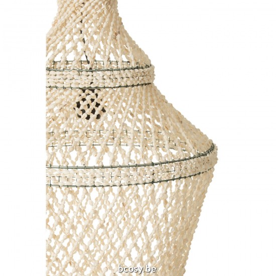 Jline Lampenkap Lisa Schelpen Naturel.