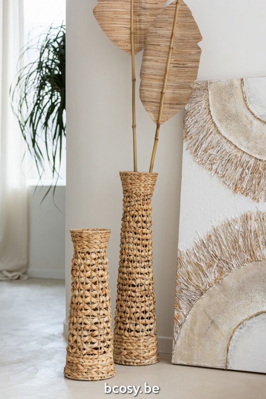 Jline Juego De 3 Jarrones Jan Junco Natural.