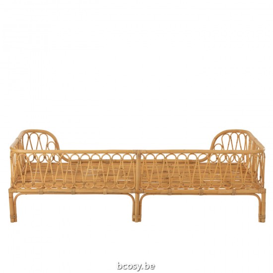 J Line Letto Pierre Rattan Naturale Cama Pierre Ratan Natural.