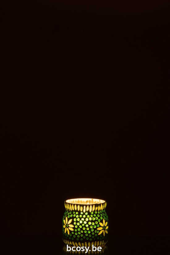 J Line photophores Jolipa Photophore Bram Verre Vert Medium.