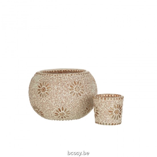 Jline Kaarshouder Bram Glas Gespikkeld Large.