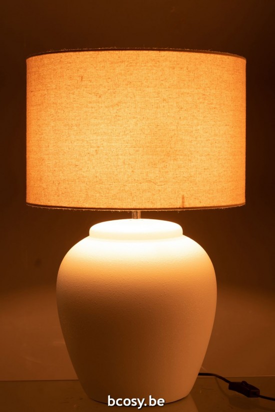 J Line Éclairage Armatures Luminaires D'intérieur Pieds De Lampe Avec Abat Jour Lampes De Table Jolipa Lampe Meli Abat Jour C.