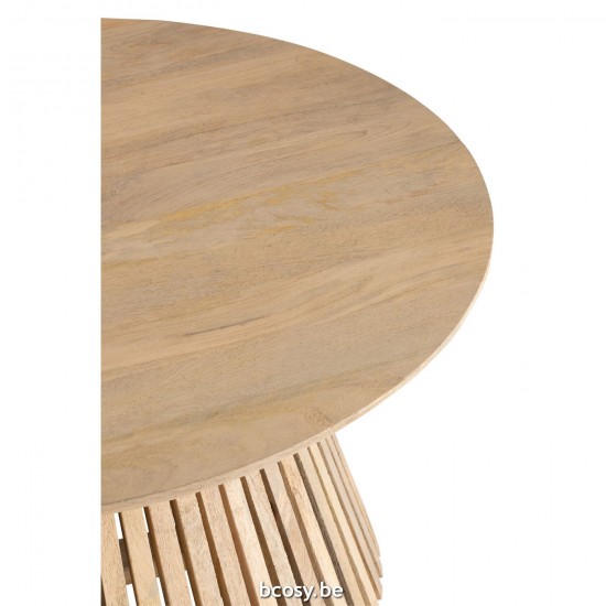 J Line tables a manger de repas Jolipa Table Vincent Bois De Manguier Naturel Medium.