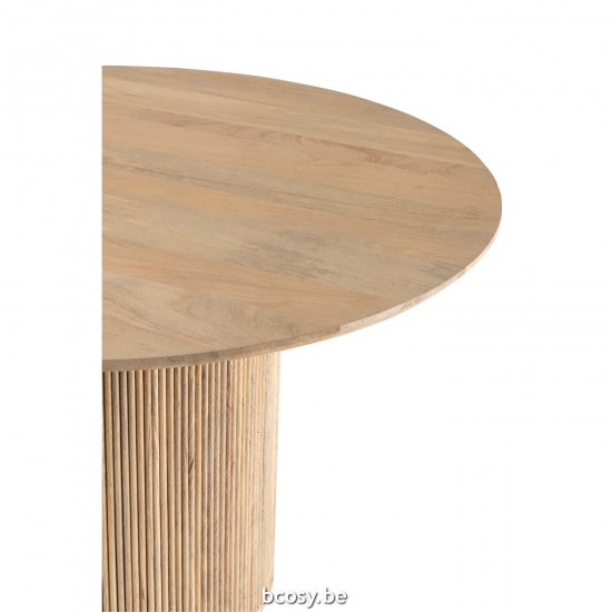 J Line tables a manger de repas Jolipa Table Vincent Bois De Manguier Naturel Large.