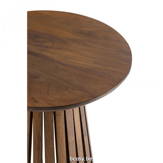 J Line tables d appoint bouts de canapé Jolipa Table Vincent Bois De Manguier Marron Small.