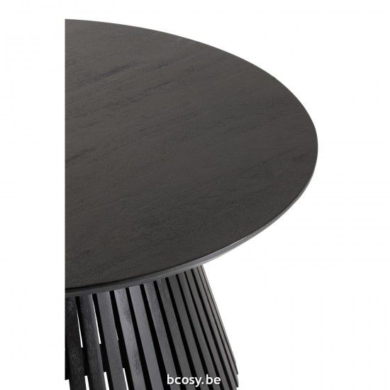 J Line tables a manger de repas Jolipa Table Vincent Bois De Manguier Noir Medium.