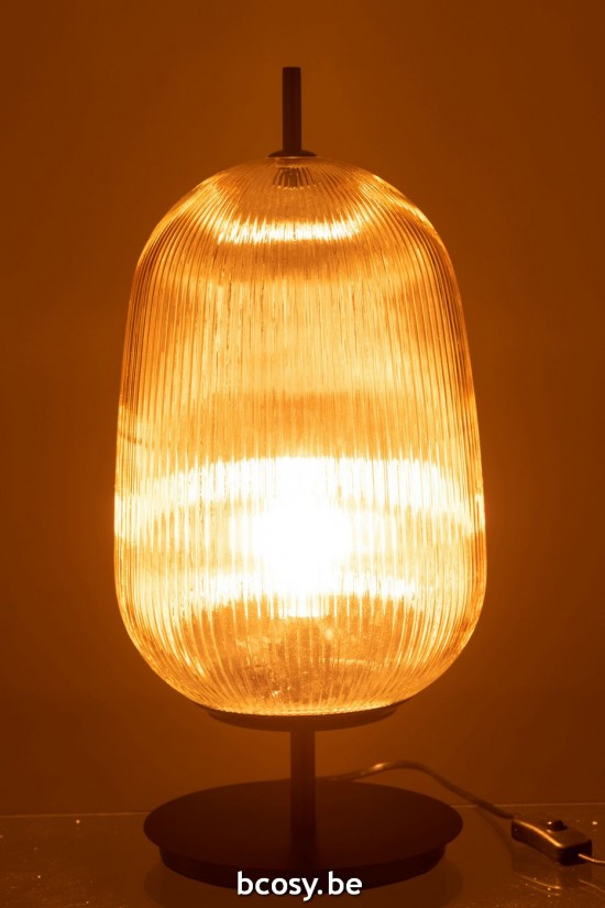 J Line Éclairage Armatures Luminaires D'intérieur Pieds De Lampe Avec Abat Jour Lampes De Table Jolipa Lampe Oasis Verre Jaun.