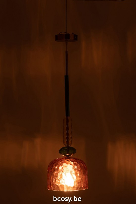 J Line lampes suspendues suspensions pendantes Jolipa Suspension Fiona Verre Mix.