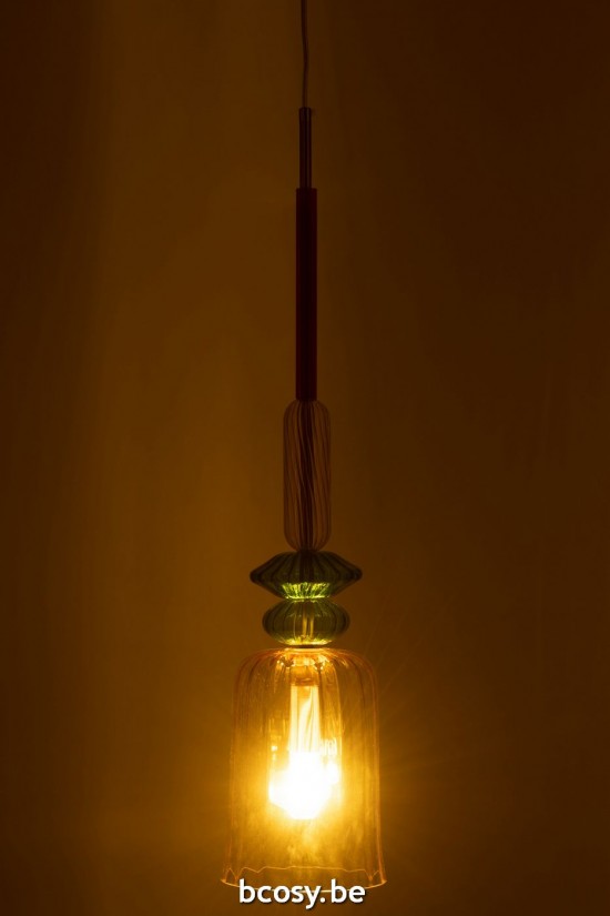 J Line lampes suspendues suspensions pendantes Jolipa Suspension Zoe Verre Mix.