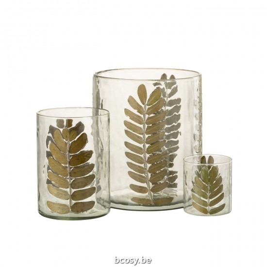 Jline Vaas Gouden Blad Large.